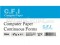 کاغذ کامپیوتر – فرم پیوسته یک نسخه CFI Computer Paper