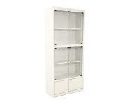 White glass library