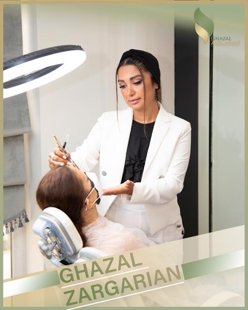 اسکالپ سر توسط استاد غزل زرگریان با بروزترین تکنیکها