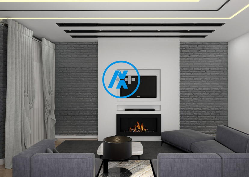 دکور دیوار تلویزیون با کناف