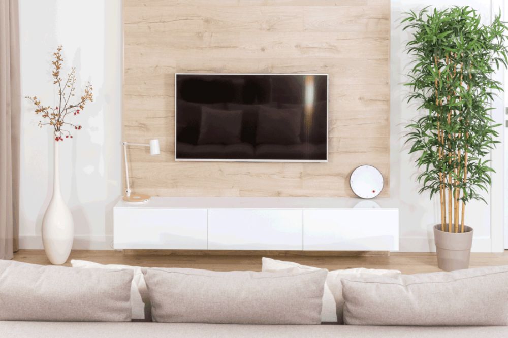 Modern-living-room-with-tv-equipment-and-sofa-simplicity-is-key