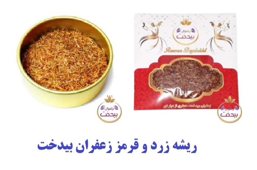 ریشه زرد و قرمز رضوان بیدخت