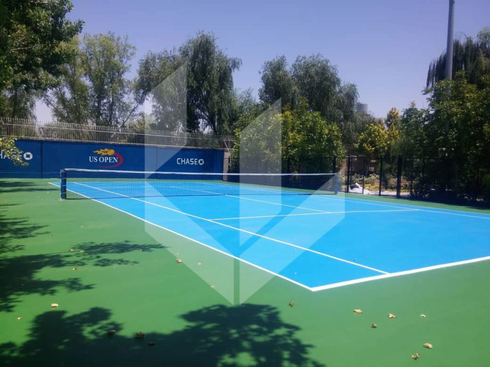 ساخت زمین تنیس هاردکورت در اصفهان