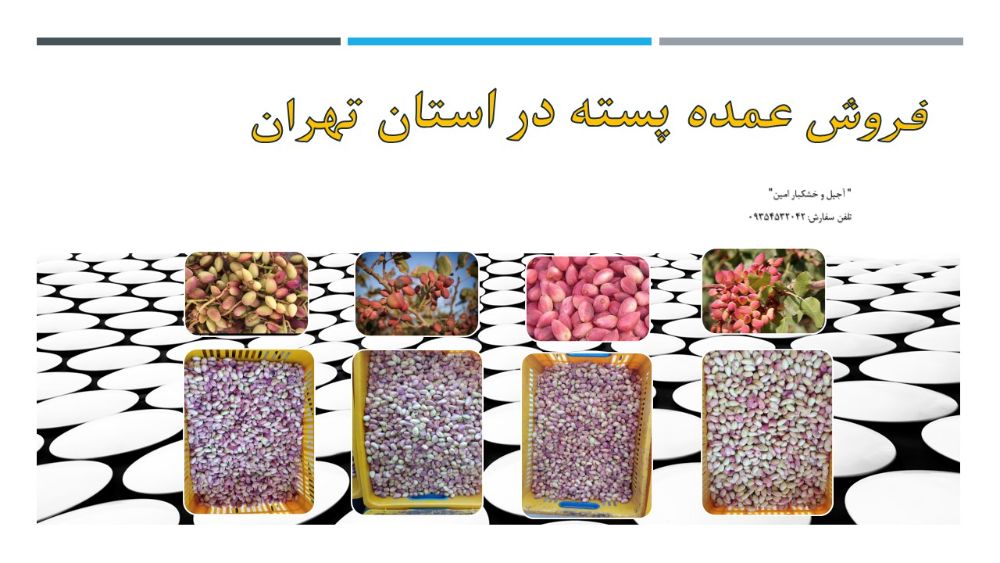 فروش عمده پسته در استان تهران