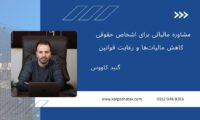 مشاوره مالیاتی برای اشخاص حقوقی ، کاهش مالیات‌ها و رعایت قوانین