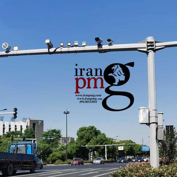 octagonal_cctv_camera_pole_for_traffic_in_l_shape_earthquake_resistant