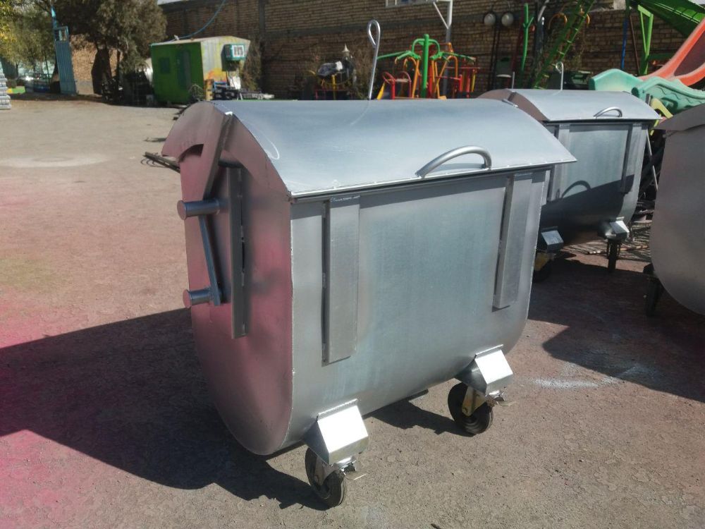 سطل زباله 770 لیتری درب محدب