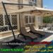 چتر باغی و ویلایی 3 در 3 مربع فلزی بدون چراغ