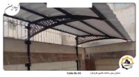 سایبان ماشین با پایه های فلزی و پوشش upvc