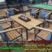 میز و صندلی 6 نفره مدل ساحل همراه با میز آتشدان