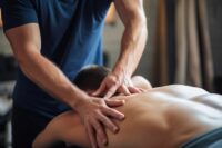 ماساژ در منزل ، همراه با تخت پرتابل