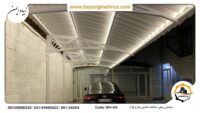 فروش سایبان خودرو با پایه های فلزی