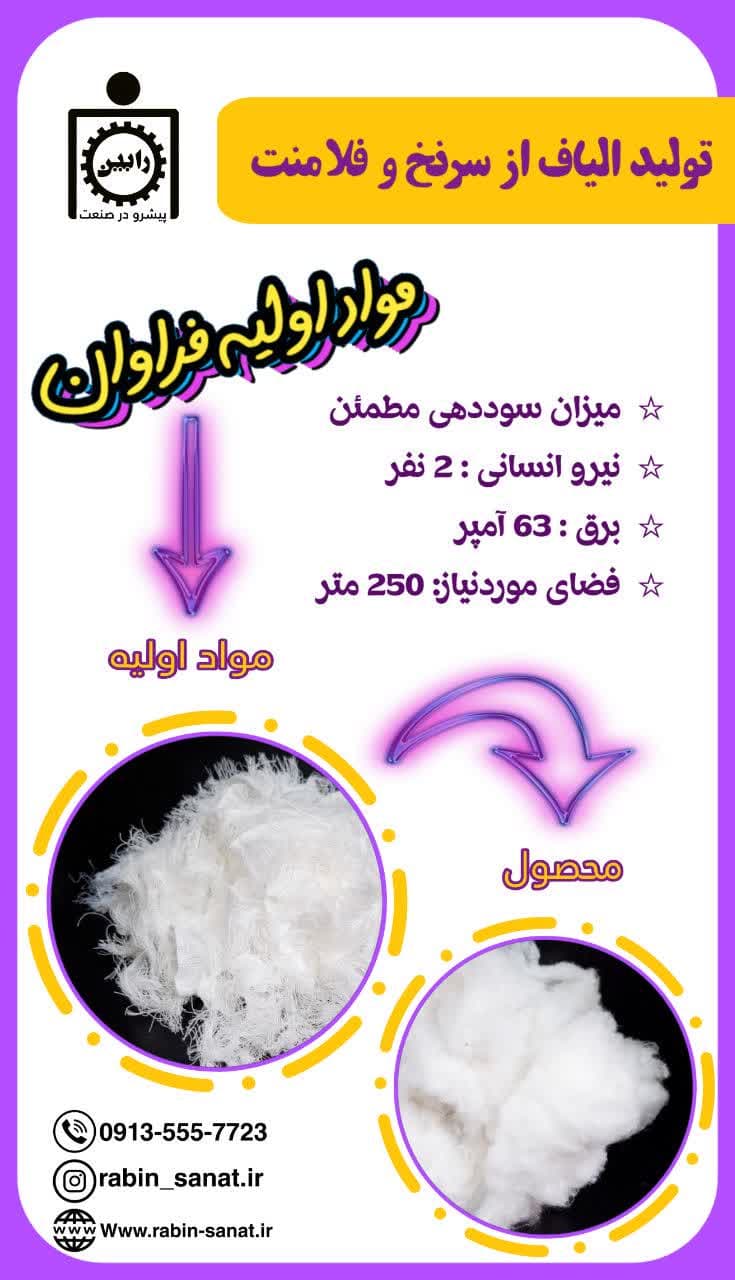 تولید الیاف از سرنخ و فلامنت