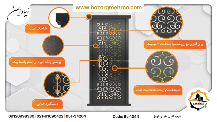 Door_Single_Laser_Metal_Afrooz_BL_1044_P05